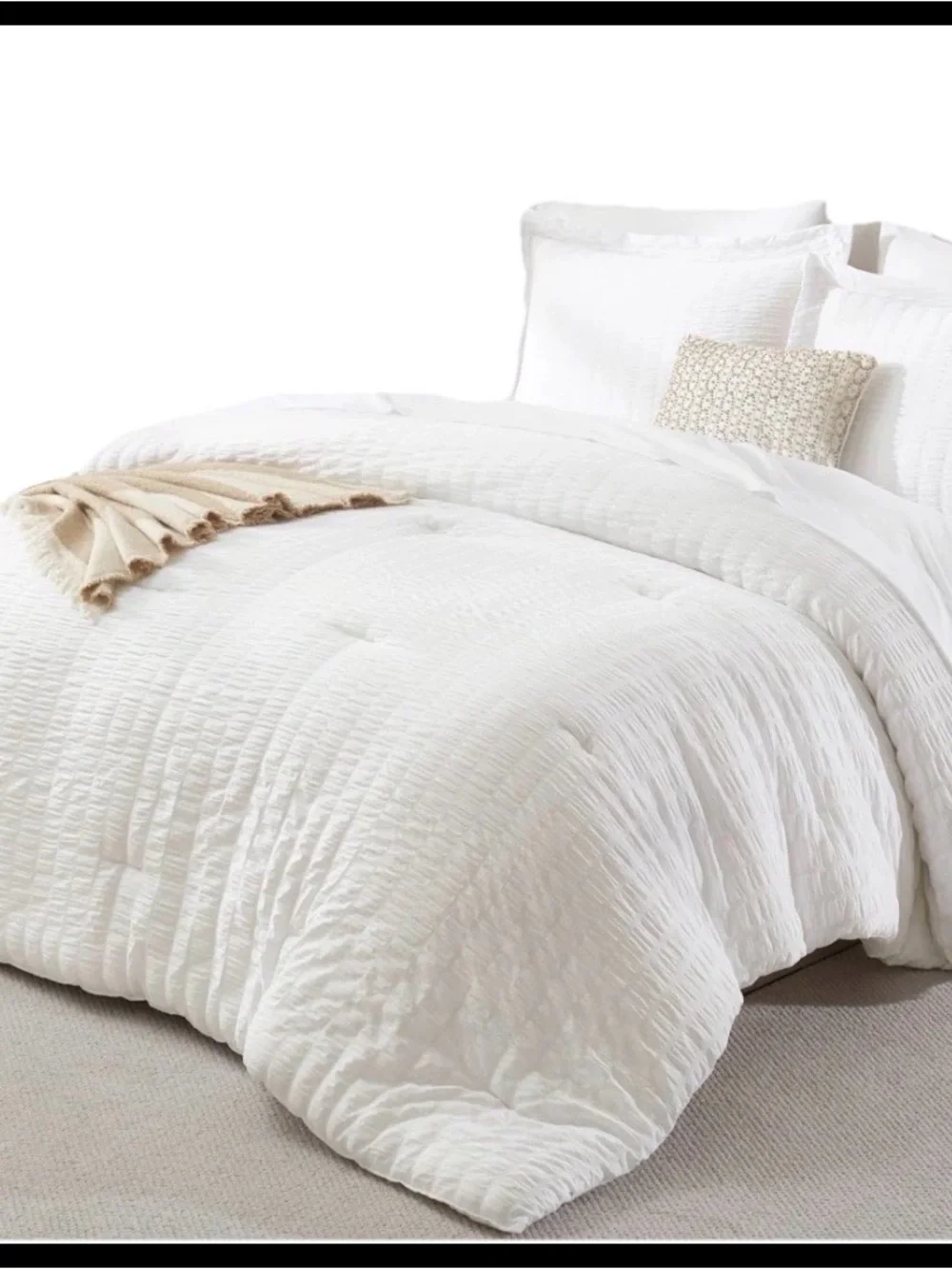 Pure White Quilted Comforter - Brand: